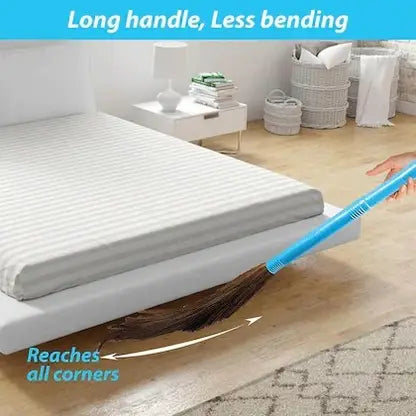 HOME ONE Dust-Free Broom for Home,Office Cleaning ,Wet & Dry Use, Lightweight Nylon Wet and Dry Broom