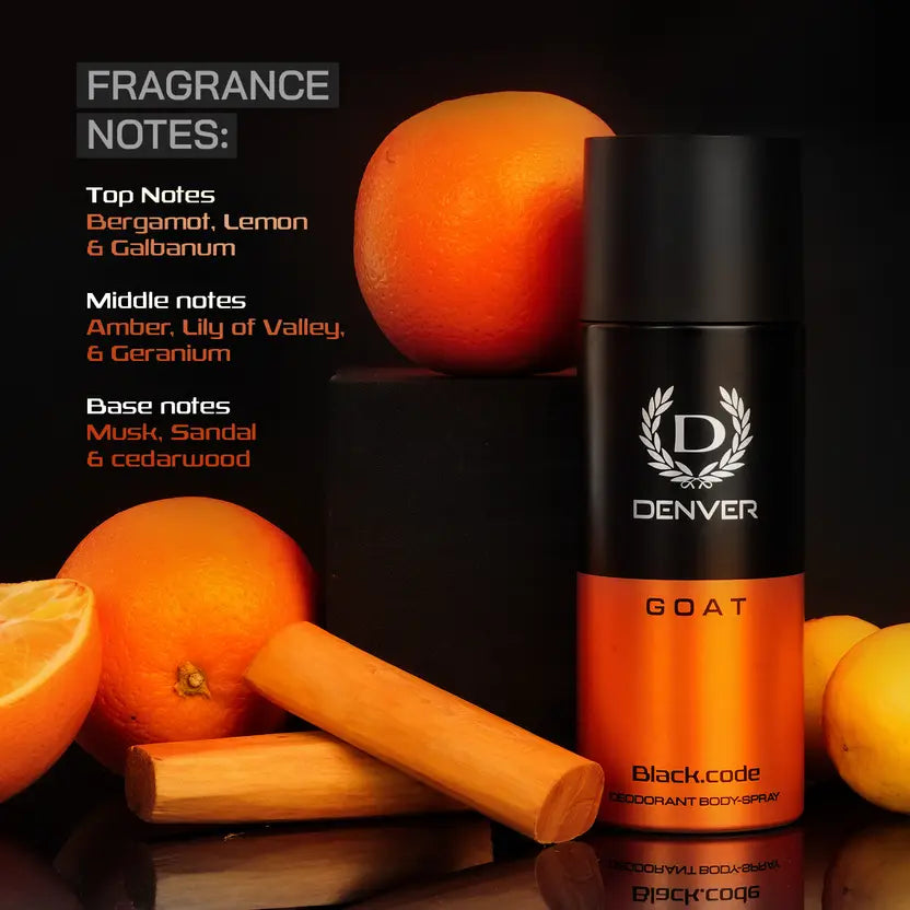 DENVER G O A T Black.code Deodorant Spray - For Men (150 ml)