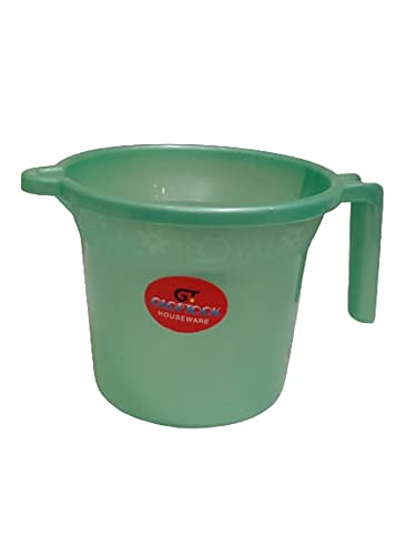 GT Gloptook Plastic Bathroom Mug (1 Litre, Pack of 1) Color Send as per Availability