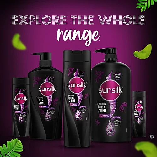 Sunsilk Stunning Black Shine Shampoo, 180 ml