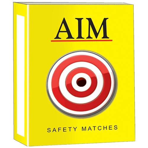 AIM Matches Box, 25 Sticks (Pack of 10)