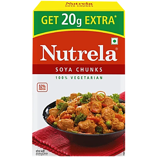 Nutrela Soya Chunks, 200 g Carton