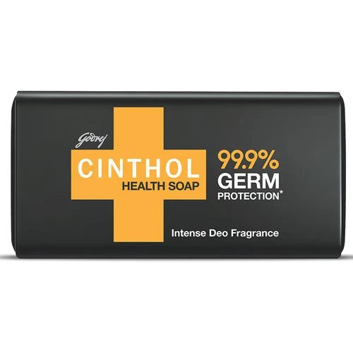 Cinthol Health Intense Deo Fragrance Bath Soap, 99.9% Germ Protection, 100 g