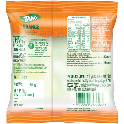 TANG ORANGE 75G
