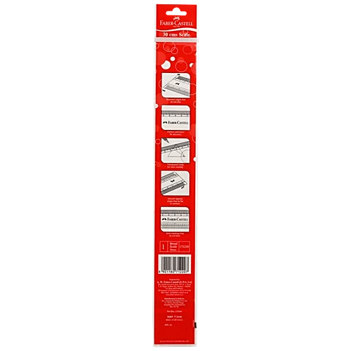 Faber castell Scale 30 cm Broad Precise - Plastic, 1 pc