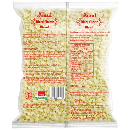AMUL DICED CHEESE  BLEND