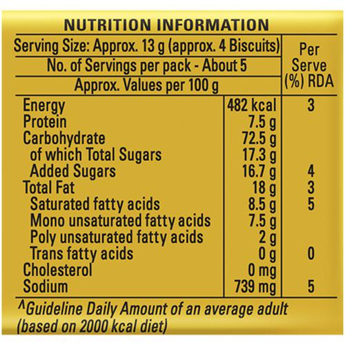 Britannia 50-50 Jeera Biscuits, 62.5 g