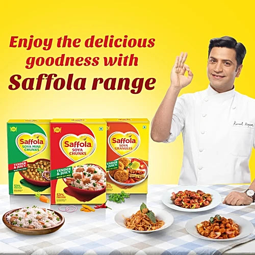 Saffola Soya Chunks, 400 g Pouch