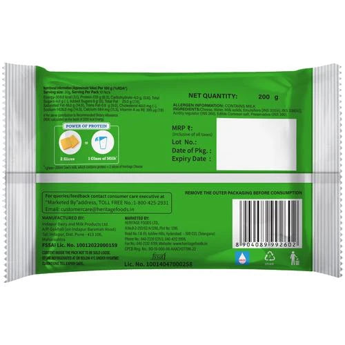 Heritage Cheese Slices, 200 g Pouch