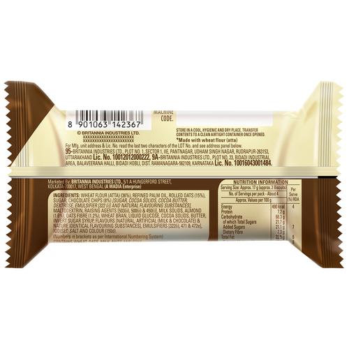 Britannia NutriChoice Oats Cookies - Chocolate & Almonds, 75 g