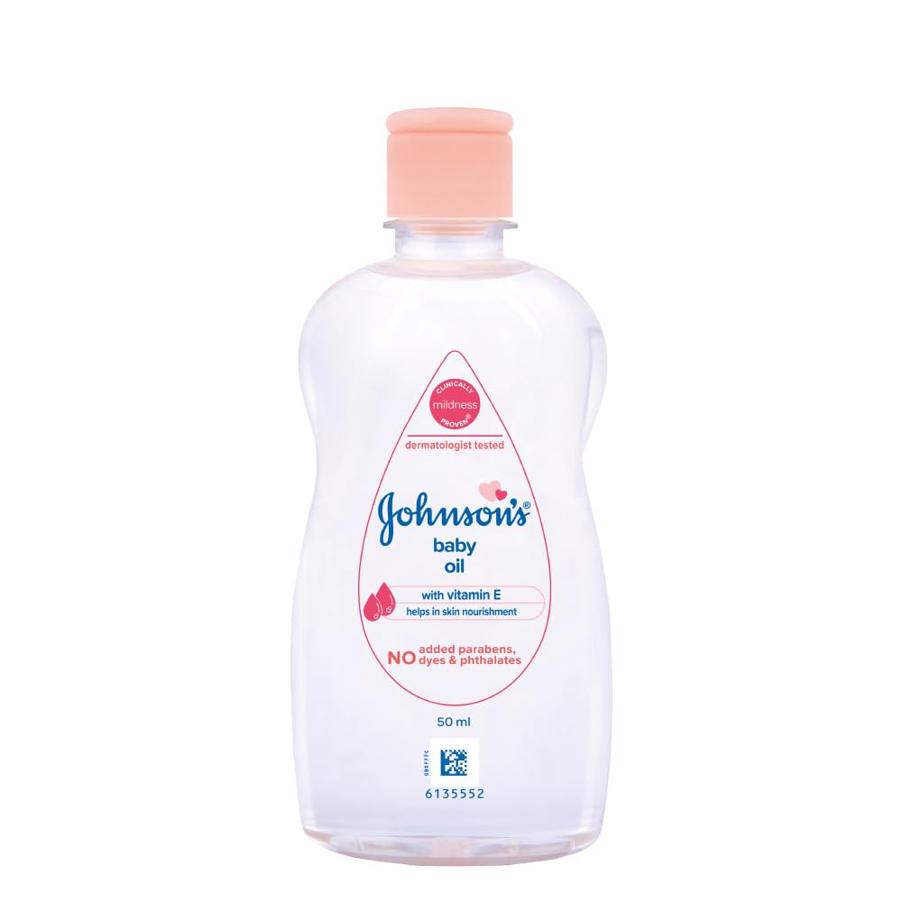 Johnson's Baby Oil with Vitamin E, 50ml