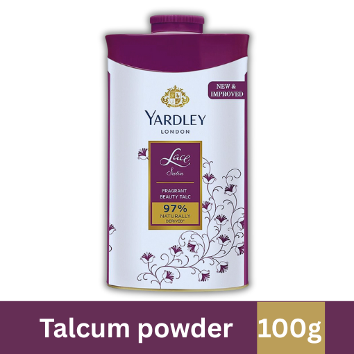YARDLEY TALC LACE SATIN 100G