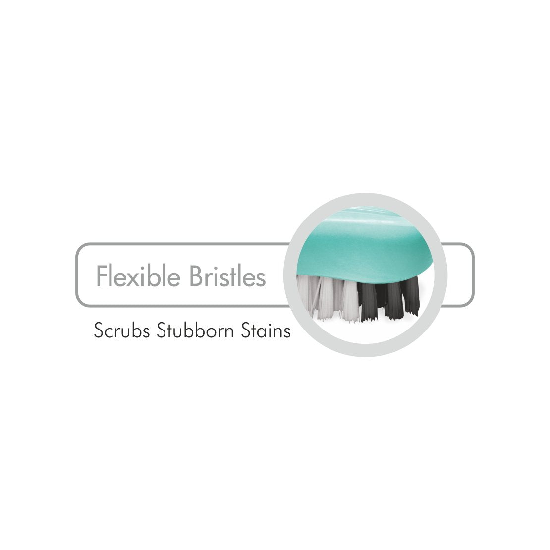Spotzero By Milton Plastic Comfy Premium Cloth Brush (Aqua Green,Pack Of 1 Piece)
