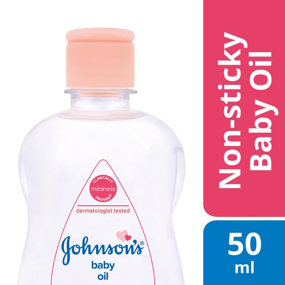 Johnson's Baby Oil with Vitamin E, 50ml