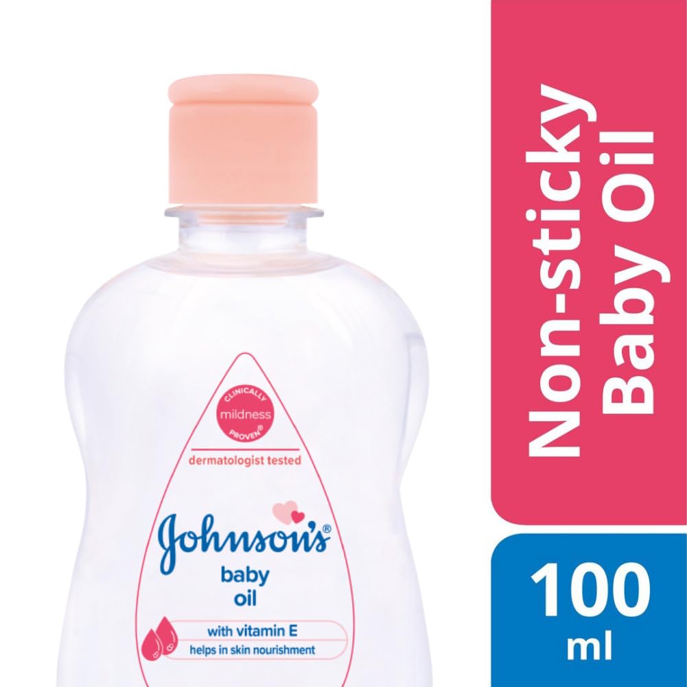 Johnson's Baby Oil with Vitamin E, 100ml