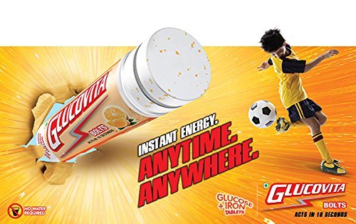 Glucovita Orange Bolts Jar, Energy Candy,