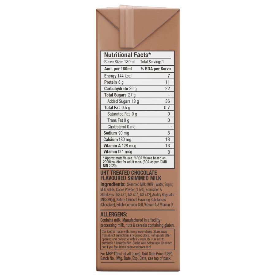 EPIGAMIA CHOCOLATE MILK SHAKE 180ML