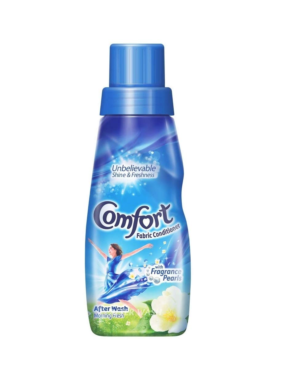 Comfort After Wash Morning Fresh Fabric Liquid Conditioner(Fabric Softener)-For Softness, Shine And Long Lasting Freshness, 210ml