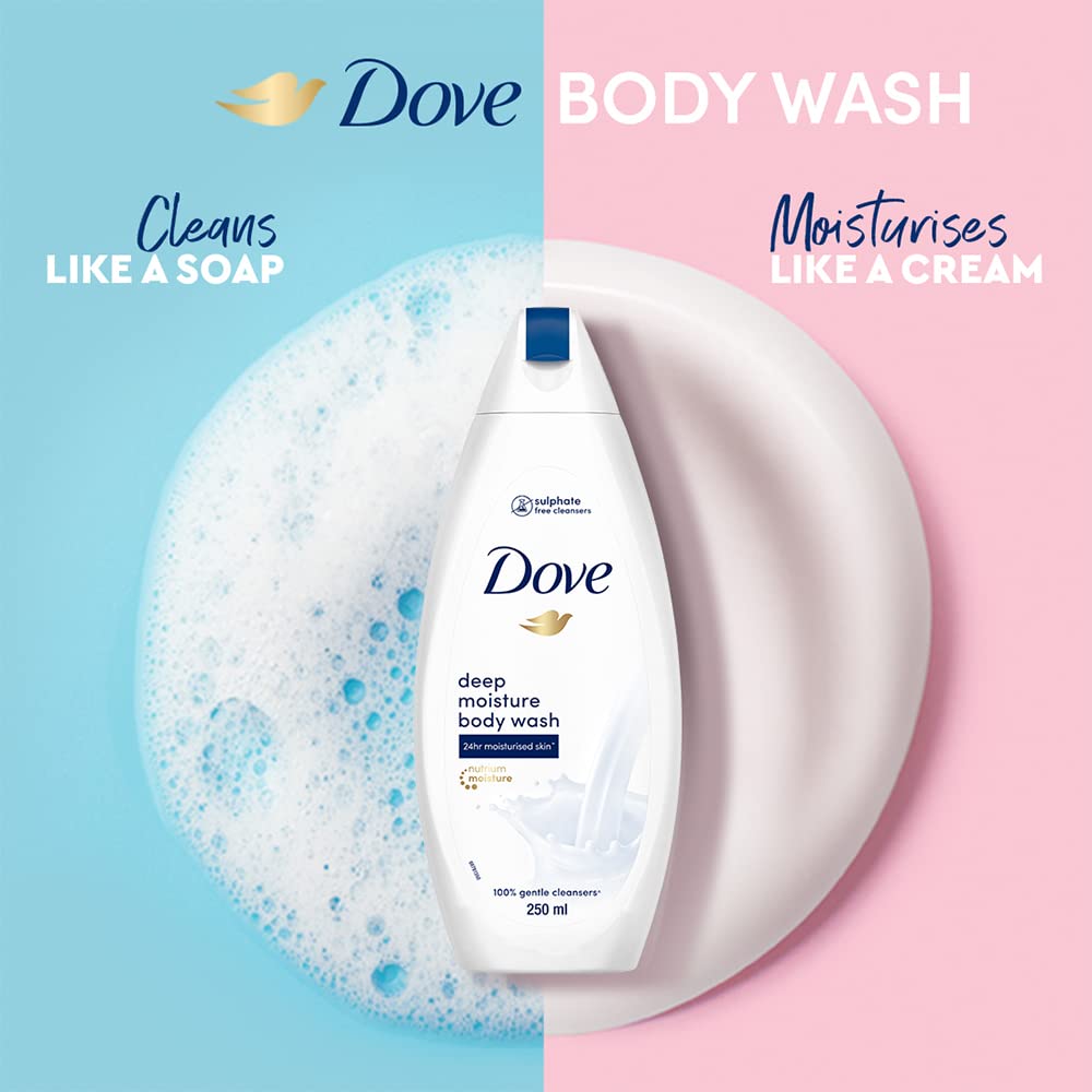 DOVE DEEP MOISTURE BODY WASH 250ML
