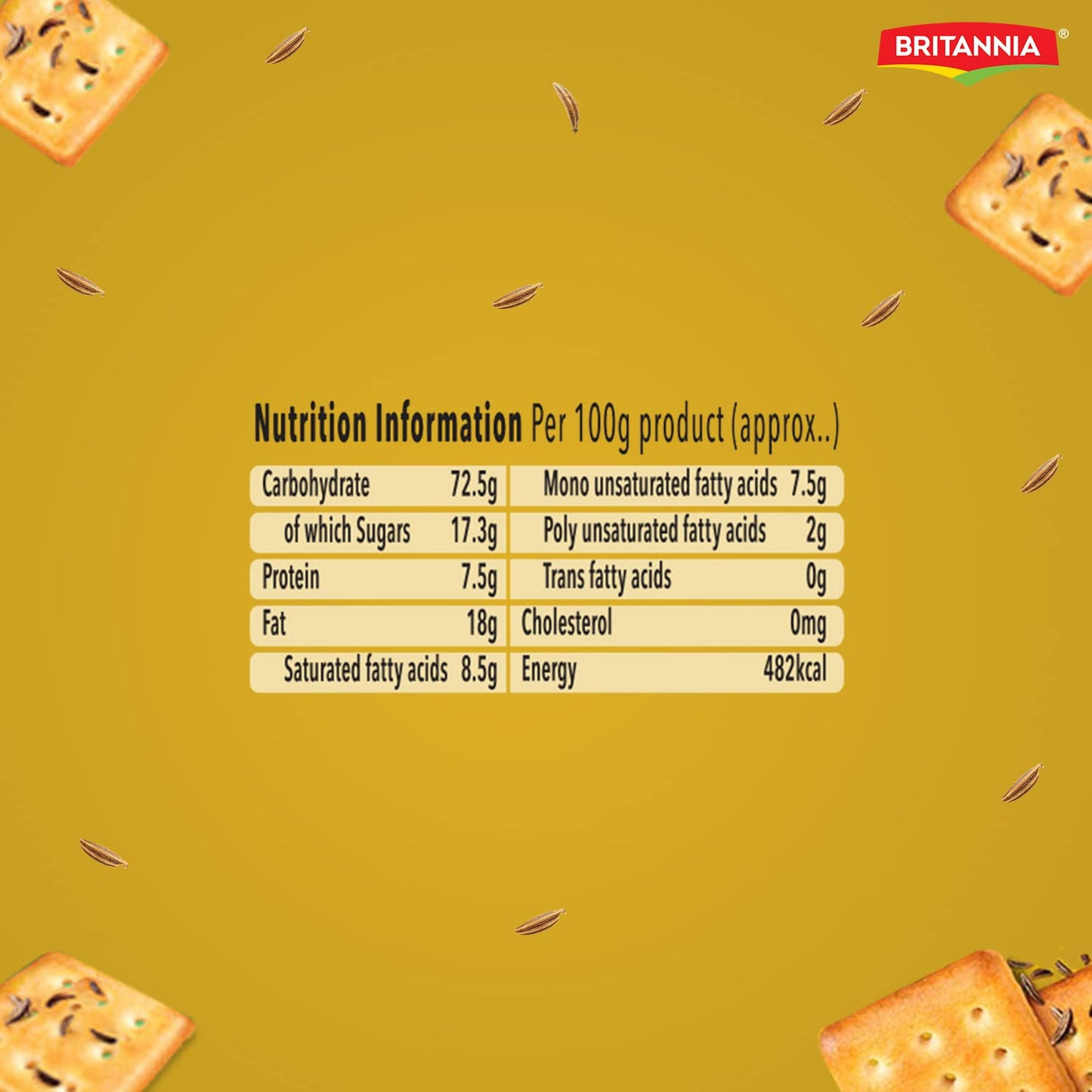 Britannia 50-50 Jeera Masti Biscuits, 260g or 300g