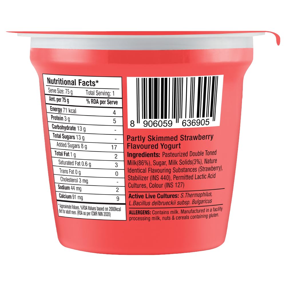 EPIGAMIA EVERYDAY YOGURT STRAWBERRY 75G