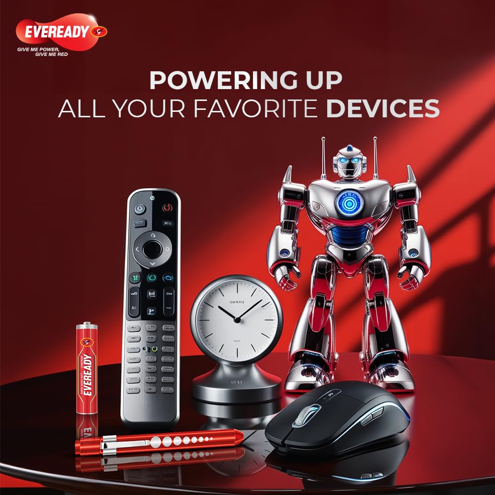 Eveready Carbon Zinc AAA Batteries | Pack of 10 | 1.5 Volt | Highly Durable & Leak Proof | AAA Battery for Household and Office Devices