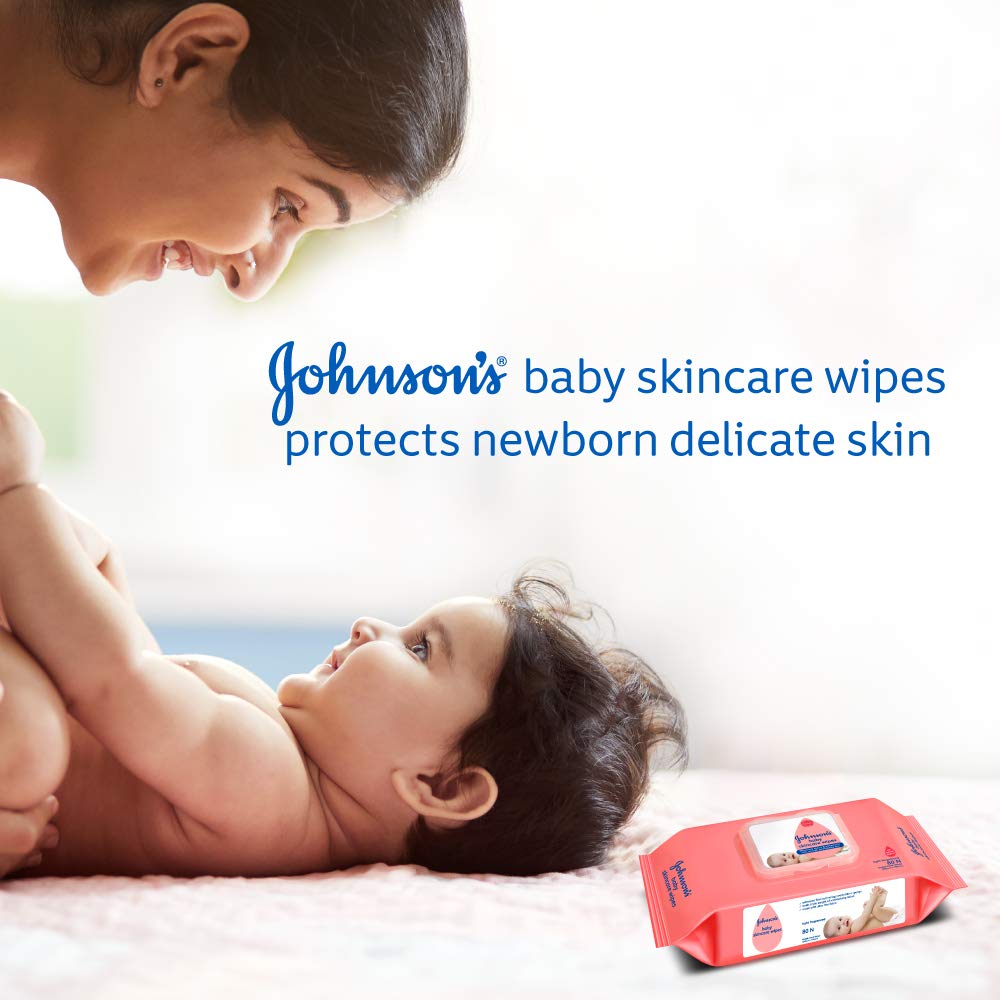 Johnson's Baby Wipes (80 wet wipes)