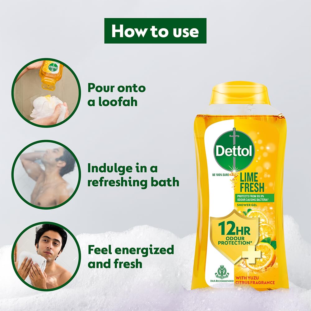 DETTOL LIME FRESH BODY WASH 250ML
