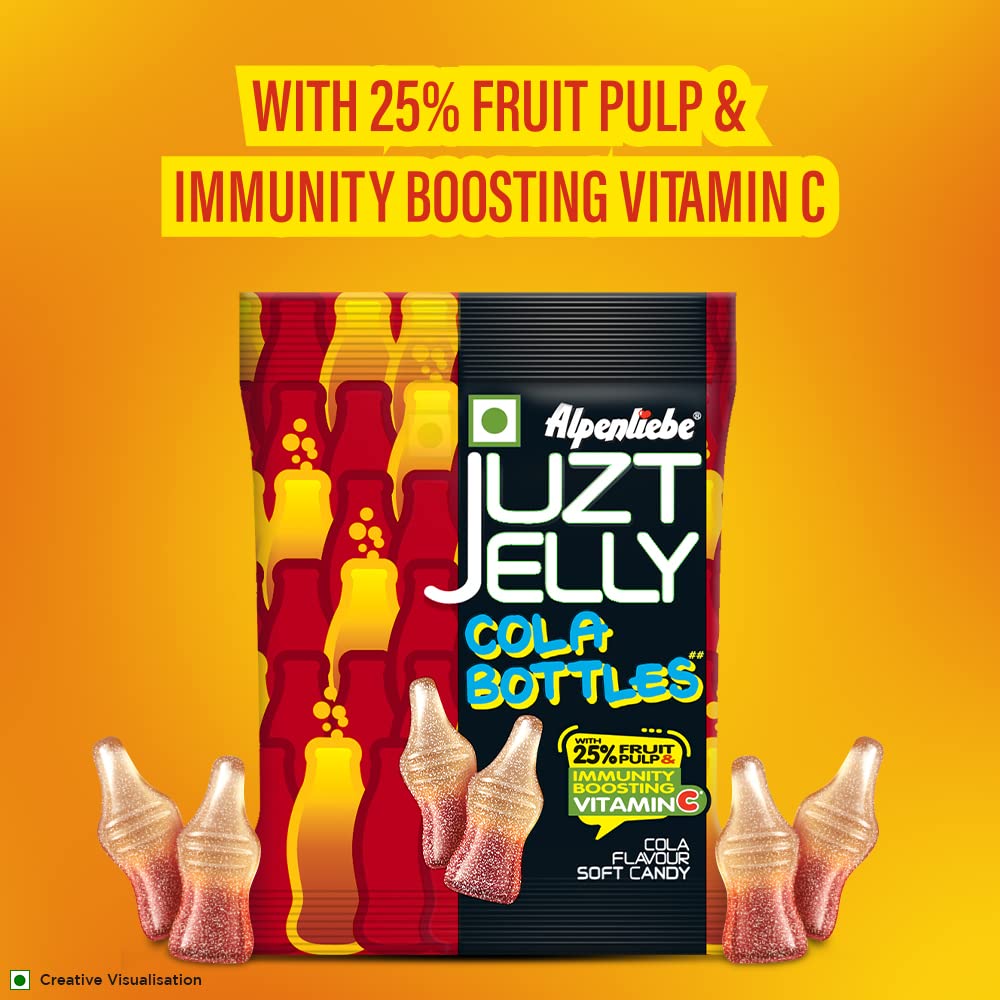 Alpenliebe Juzt Jelly Cola Flavour Bottles