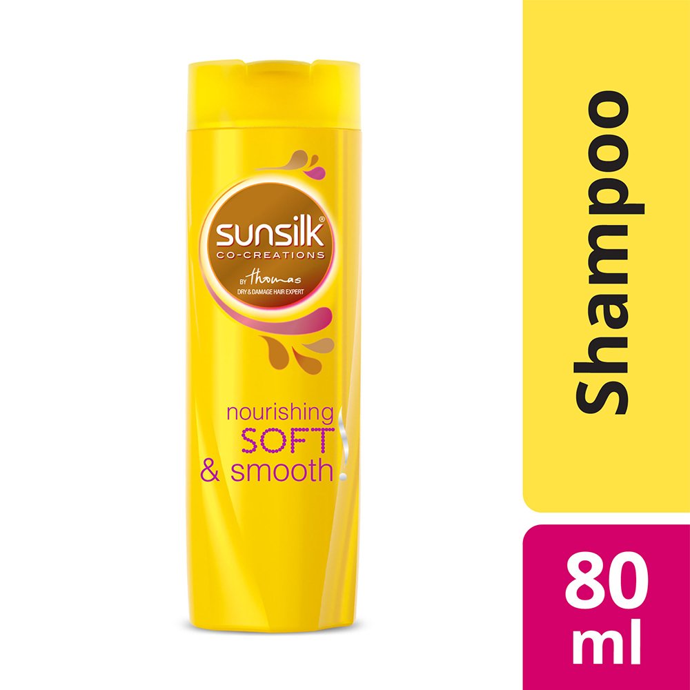 Sunsilk Nourishing Soft and Smooth Shampoo, 80ml