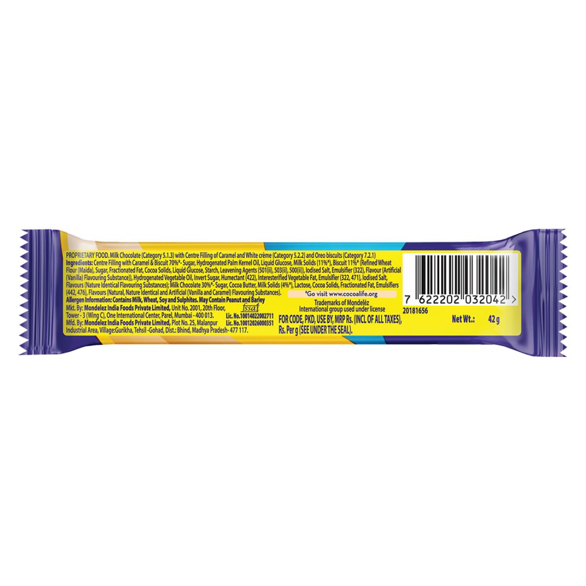 Cadbury 5 Star Oreo Chocolate Bar, 42 Gram