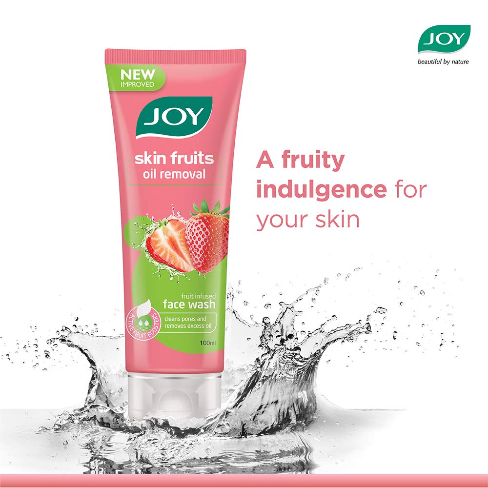 Joy Skin Fruits Oil Removal Fruit Infused Strawberry Face Wash 100ml