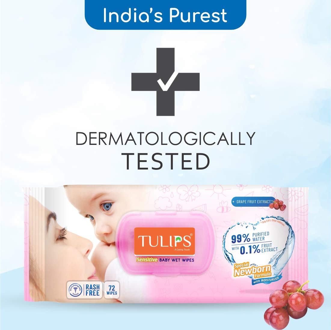 TU baby wet wipes lLID 72n