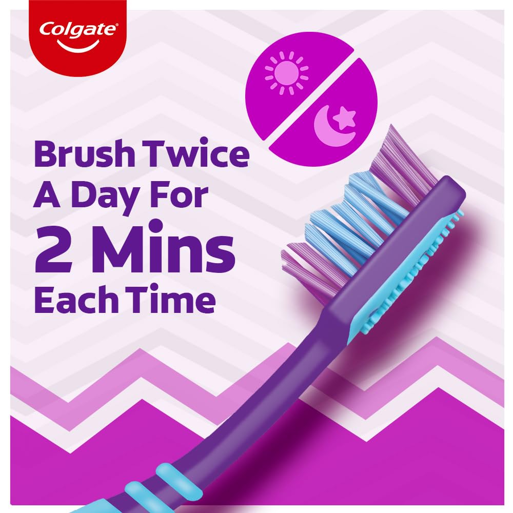 Colgate Zigzag Medium Bristle Manual Toothbrush - 1 Pc