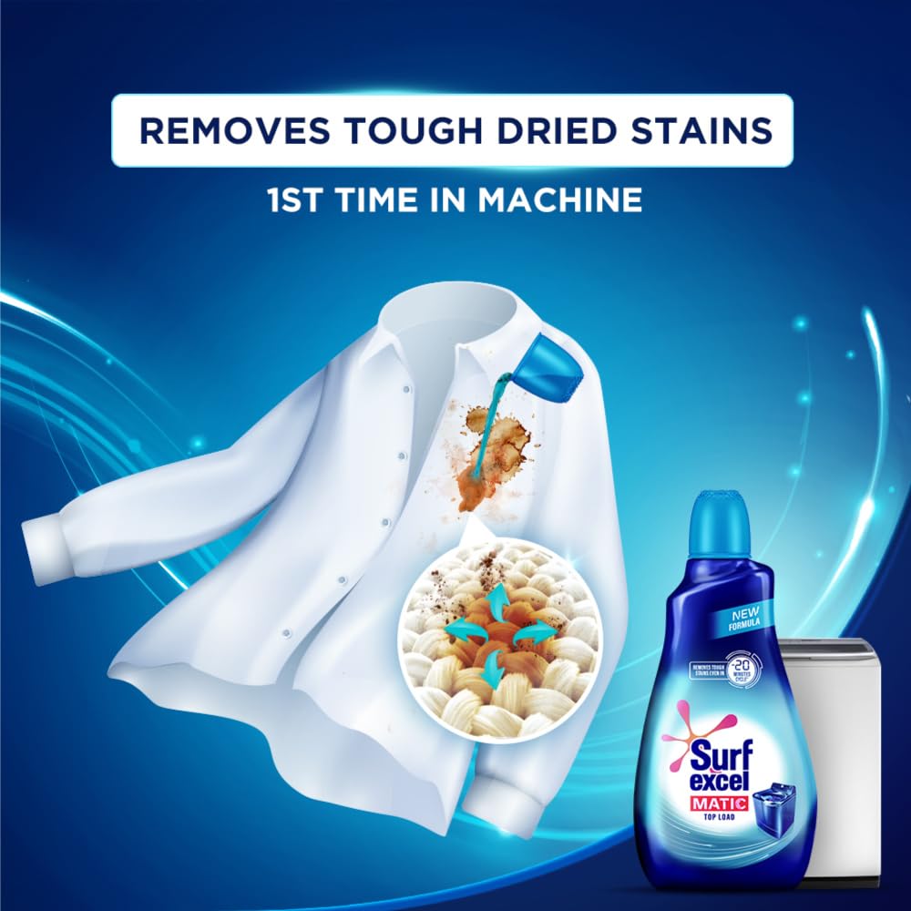 Surf Excel Matic Top Load Liquid Detergent 1L