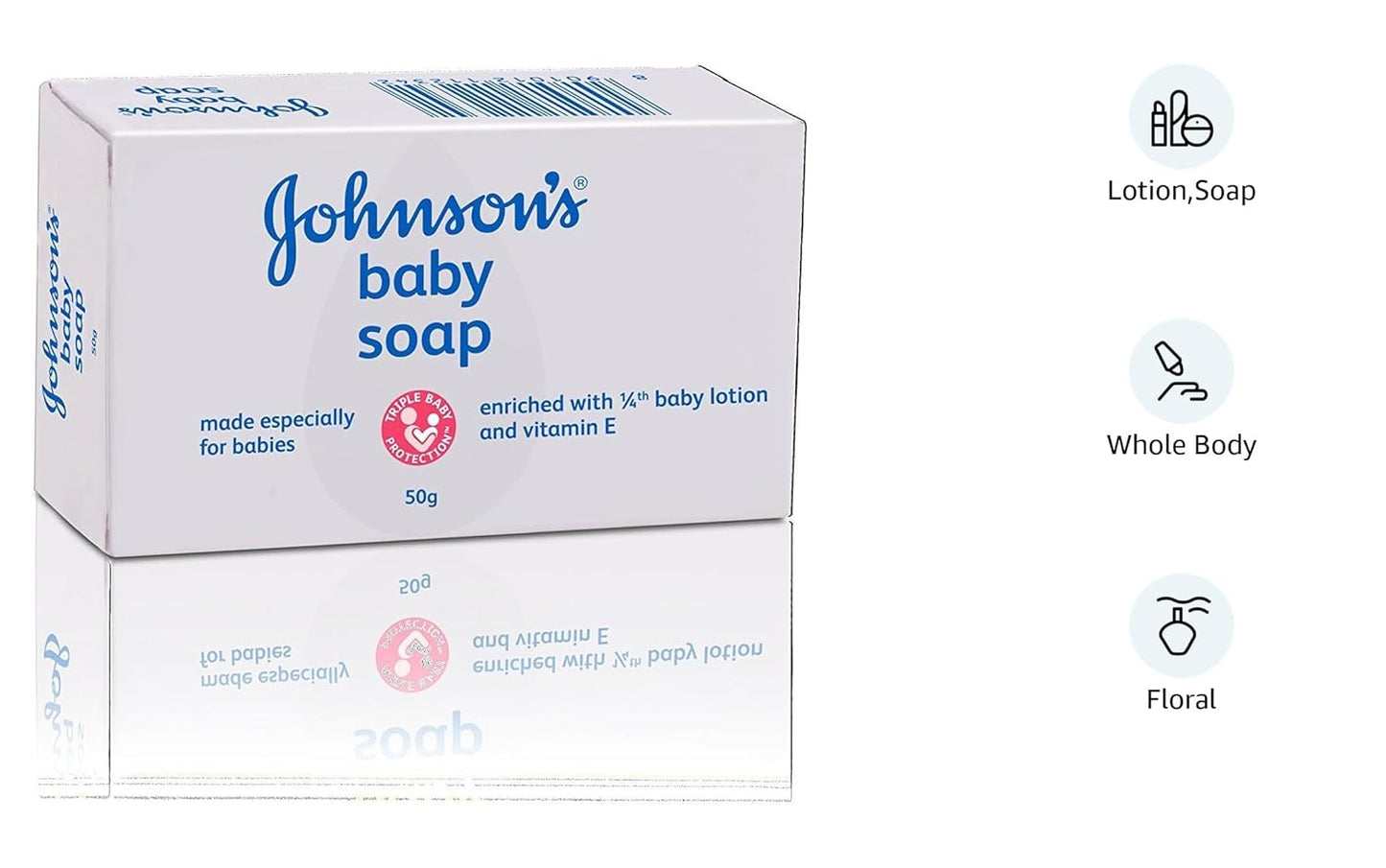 Johnson's Baby Soap, 50g