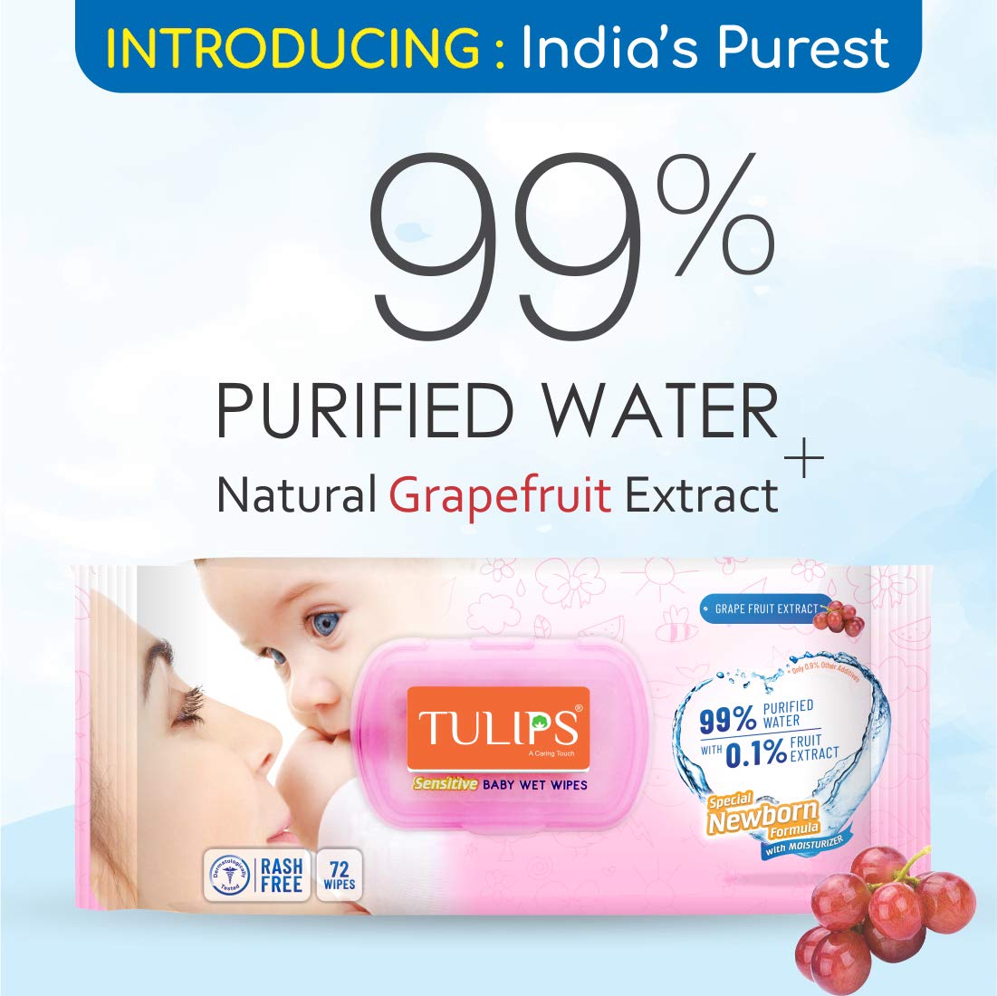 TU baby wet wipes lLID 72n