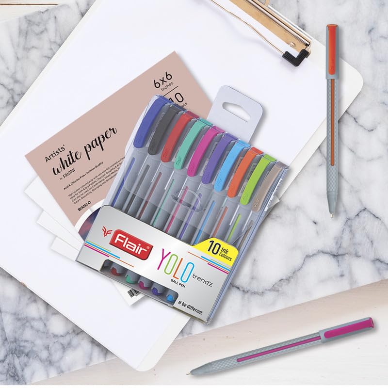 FLAIR YOLO BALL PEN 10 COLOURS