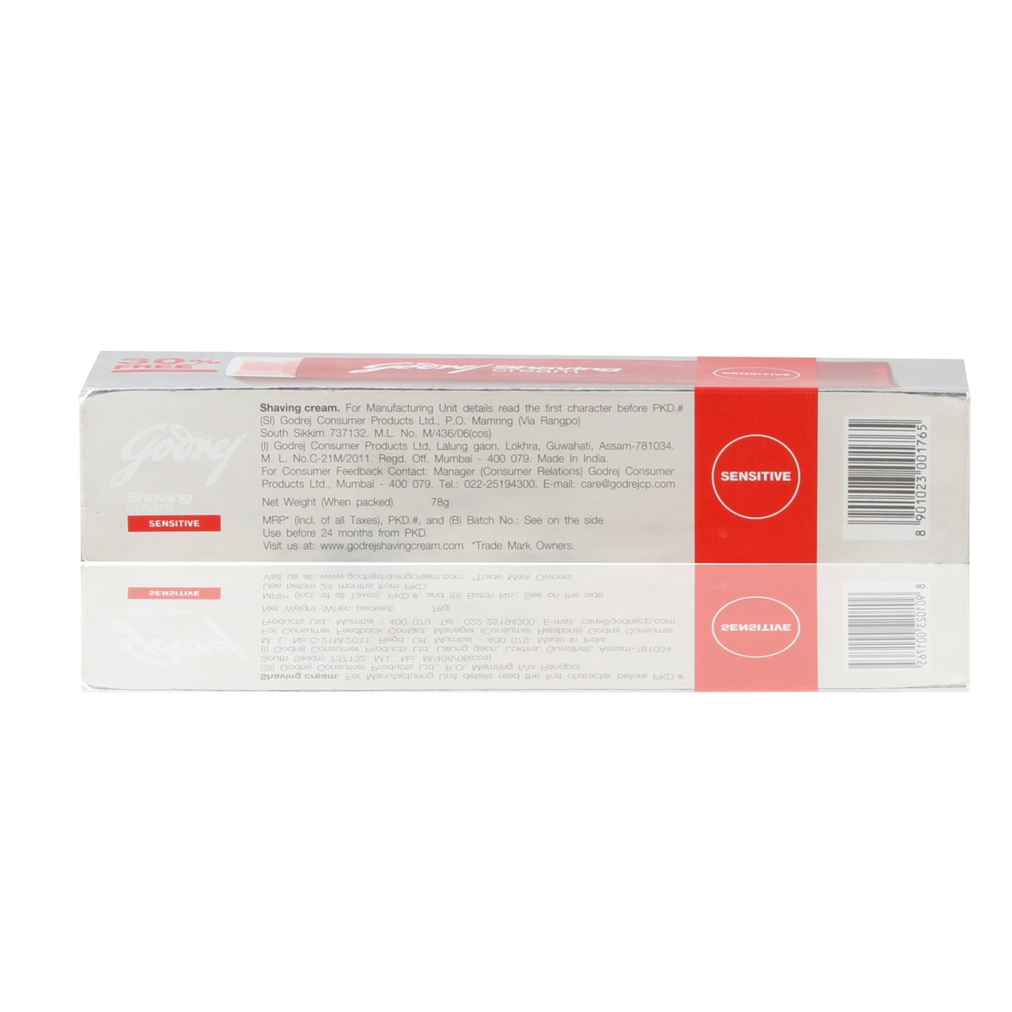 Godrej Shaving Cream - Sensitive, 78g Tube