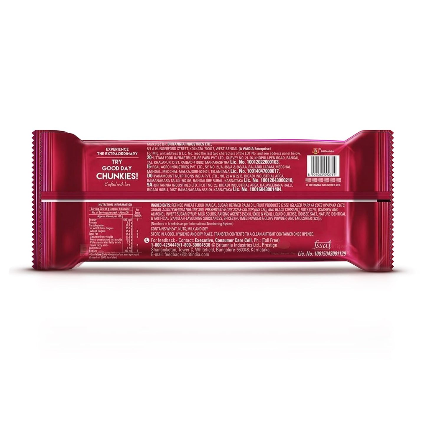 BRI. GOOD DAY FRUIT&NUT 90GM