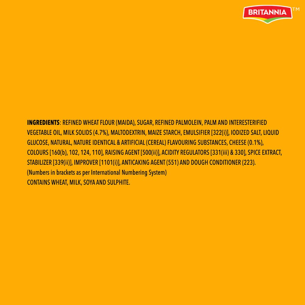 Britannia Treat Crème Wafers - Cheese Flavoured Wafer Biscuit