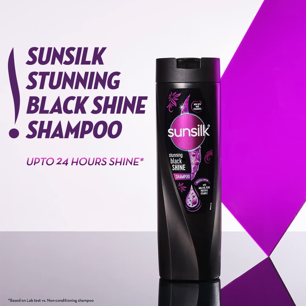 SUNSILK BLACK SHINE SHMP 360ML