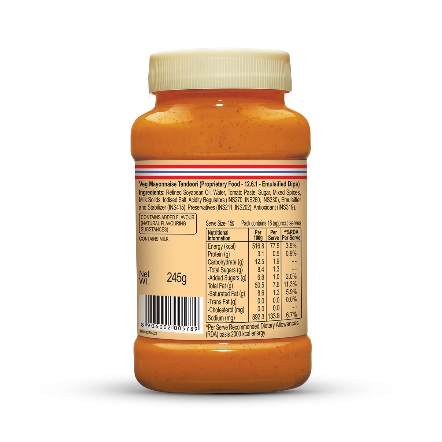 DR.OETKER VEG MAYONNAISE TANDOORI MASALA 100 G