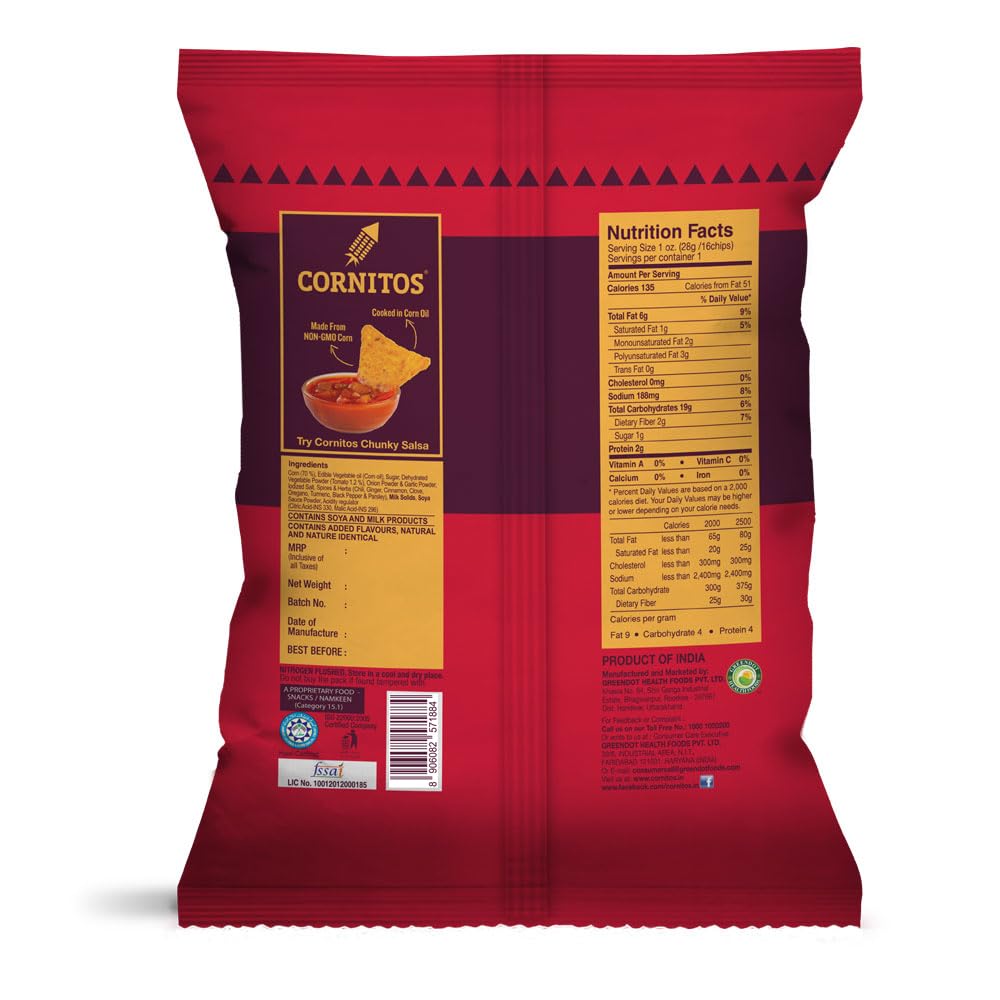 Cornitos Nacho Crisps Tomato Mexicana 20gm