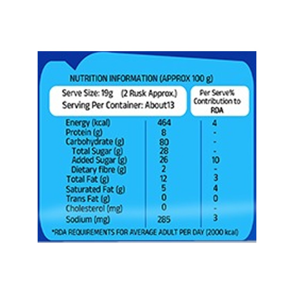 Sunder Toastana Milk Rusk 250g