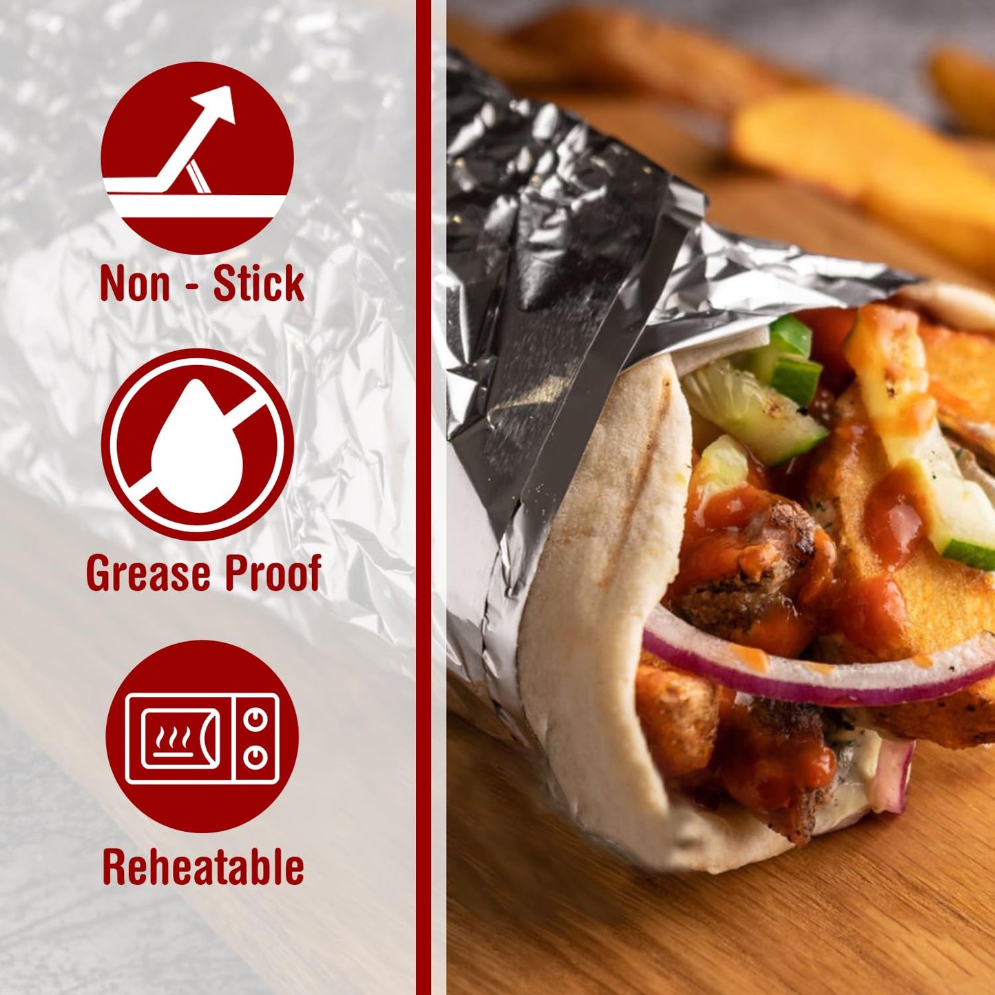 Ezee Aluminium Foil 1KG 18 Micron