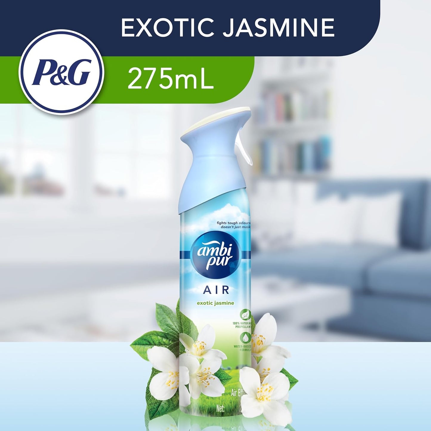 Ambi Pur Air Freshener Spray - Exotic Jasmine - 275 ml