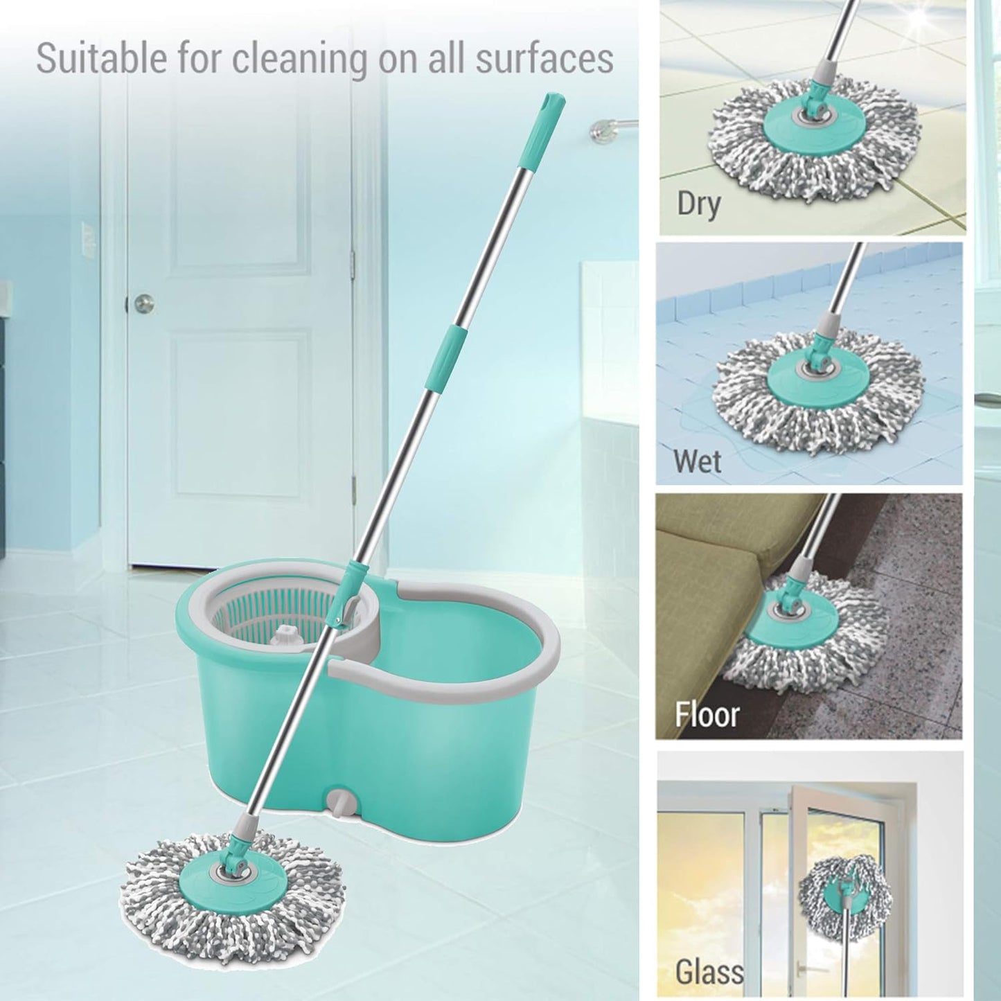 Wheely Spin Mop Steel