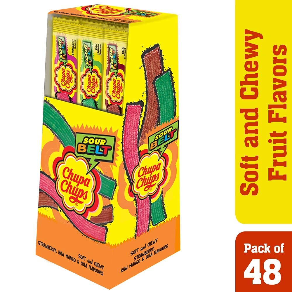 CHUPA CHUPS SOUR BELT RAW MANGO CANDY