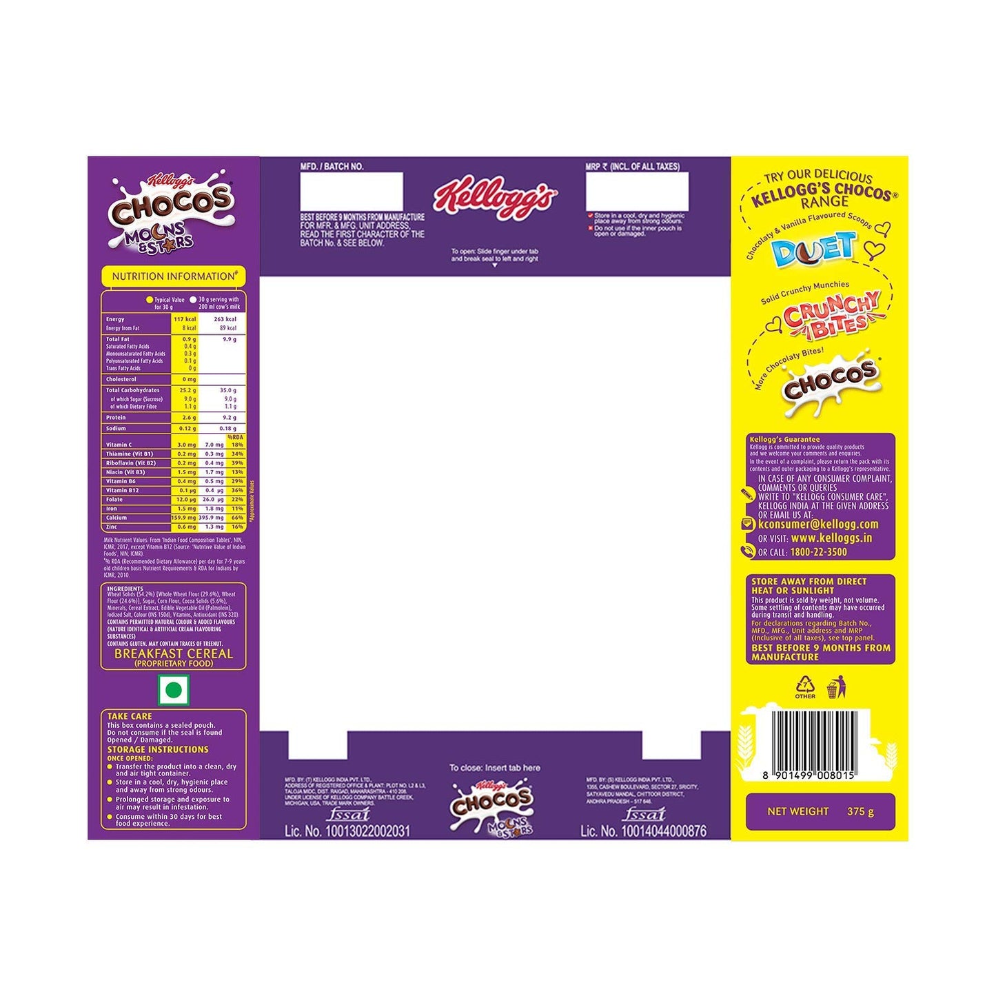 Kelloog's Chocos Moon and Star